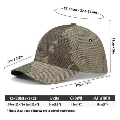 Camo Baseball Cap | Dirty Old Brown Camouflage