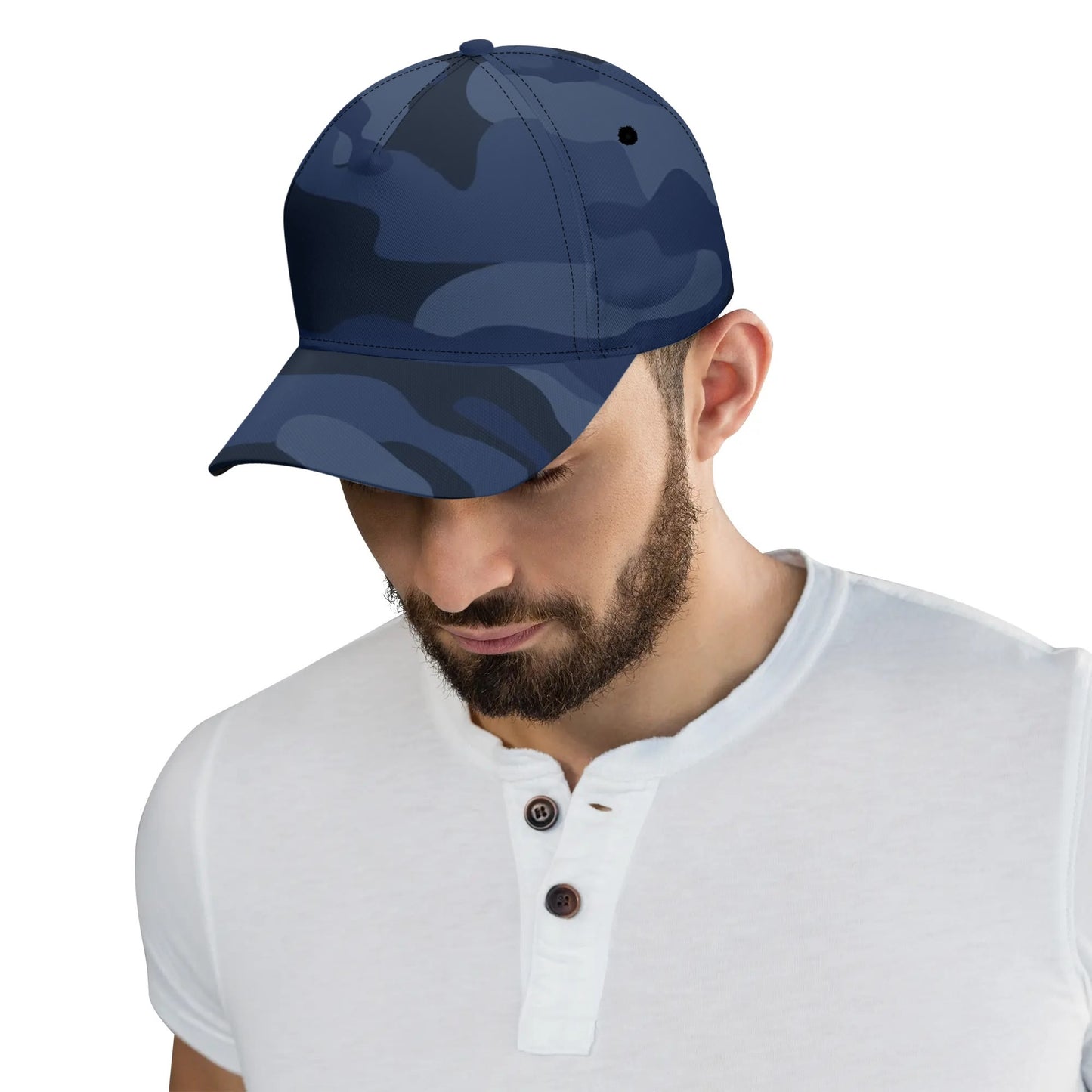 Camo Baseball Cap | Deep Blue Camouflage