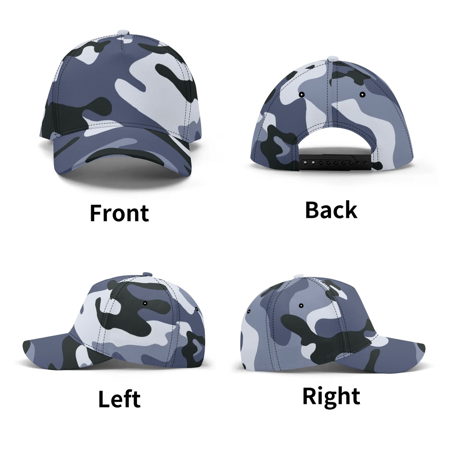 Camo Baseball Cap | Light Blue Camouflage