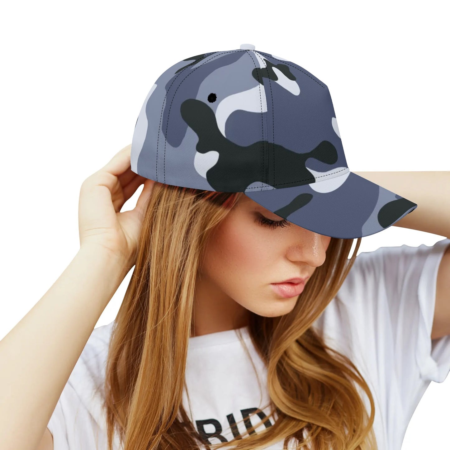 Camo Baseball Cap | Light Blue Camouflage