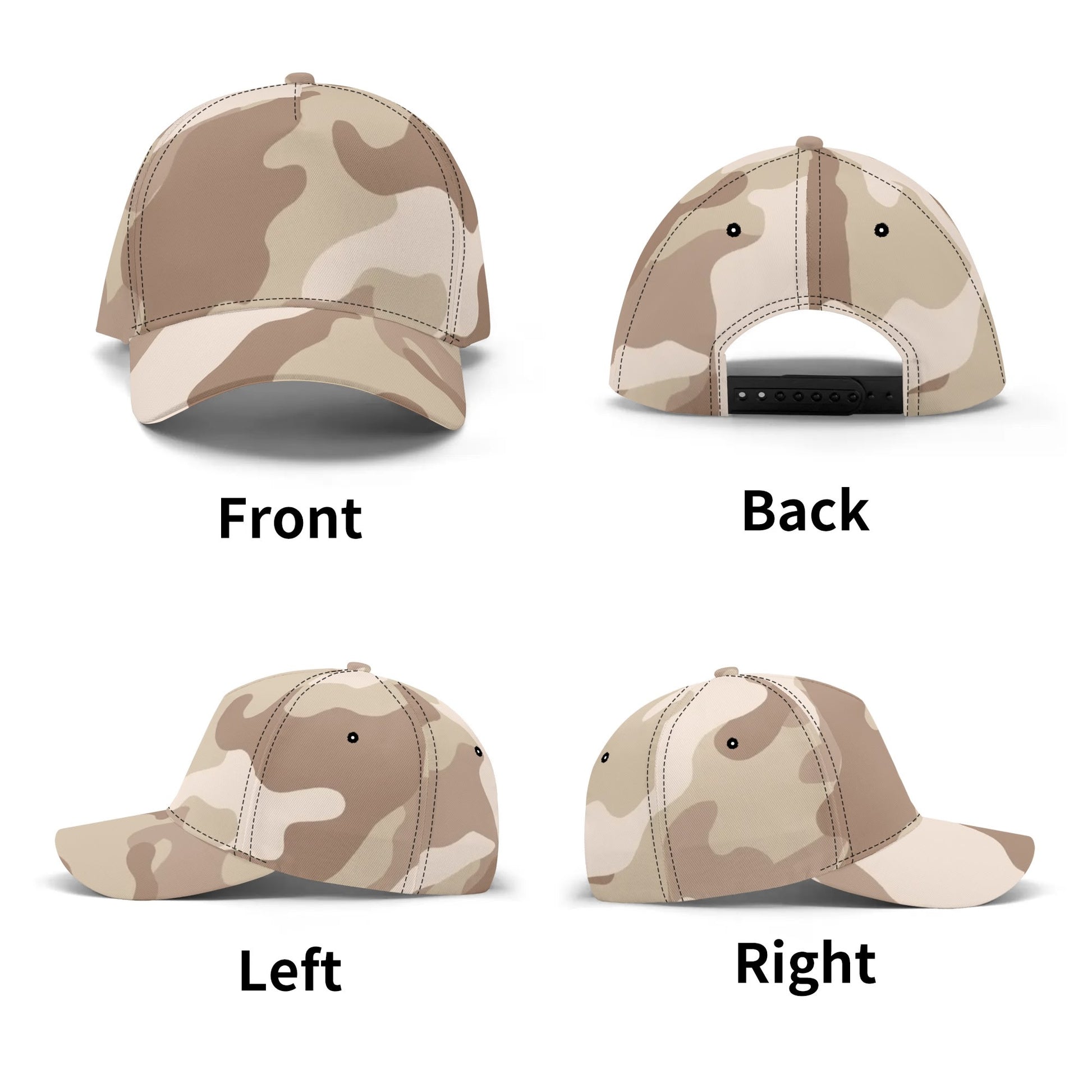 Camo Baseball Cap | Desert Brown Camouflage