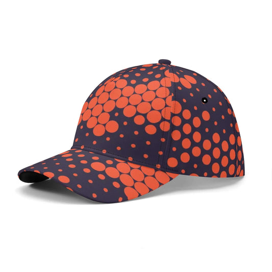 Camo Baseball Cap | Orange & Blue Digital Camouflage