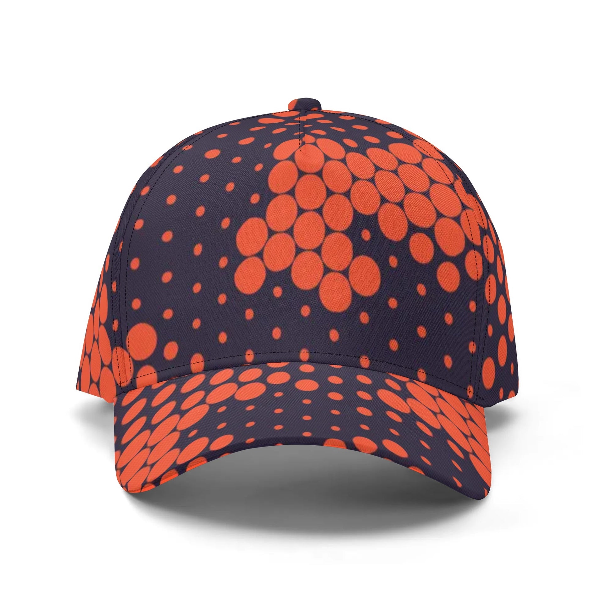 Camo Baseball Cap | Orange & Blue Digital Camouflage