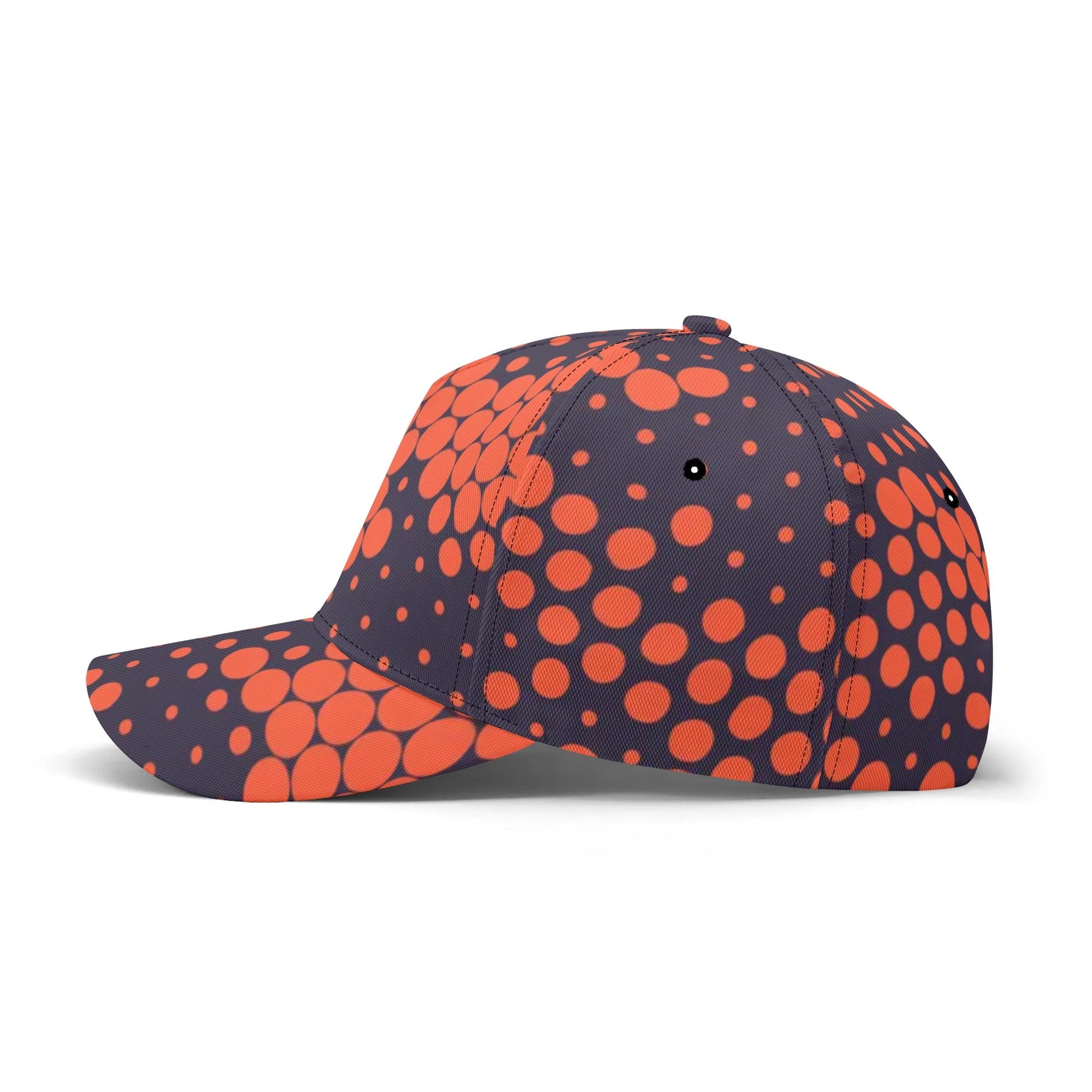 Camo Baseball Cap | Orange & Blue Digital Camouflage