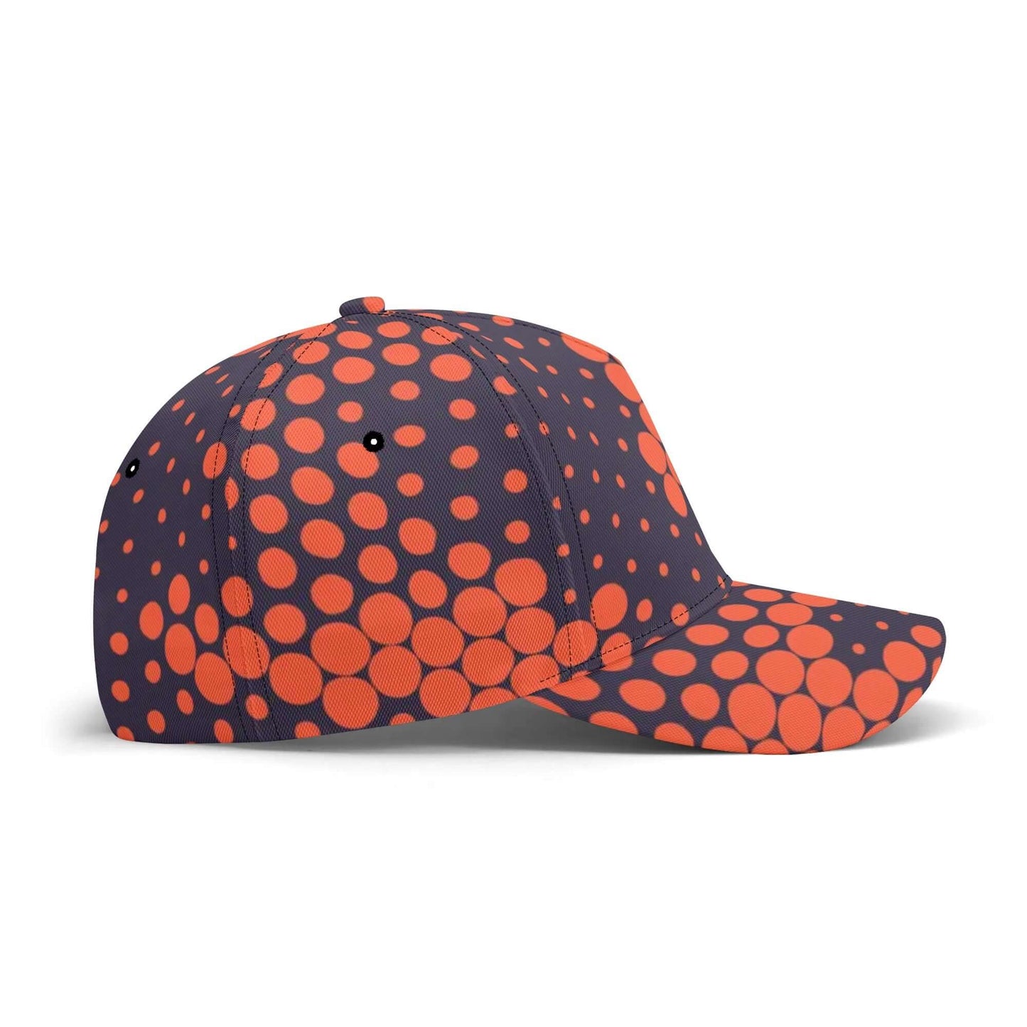 Camo Baseball Cap | Orange & Blue Digital Camouflage