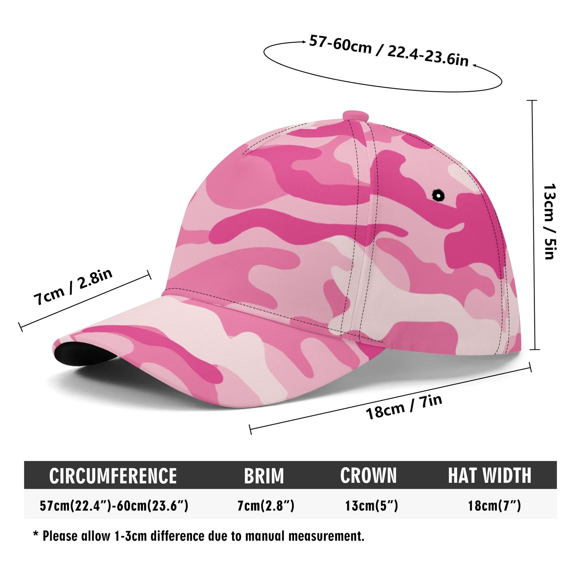 Camo Baseball Cap | Lavender Pink Camouflage