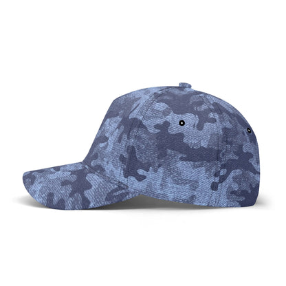 Camo Baseball Cap | Denim Blue Camouflage