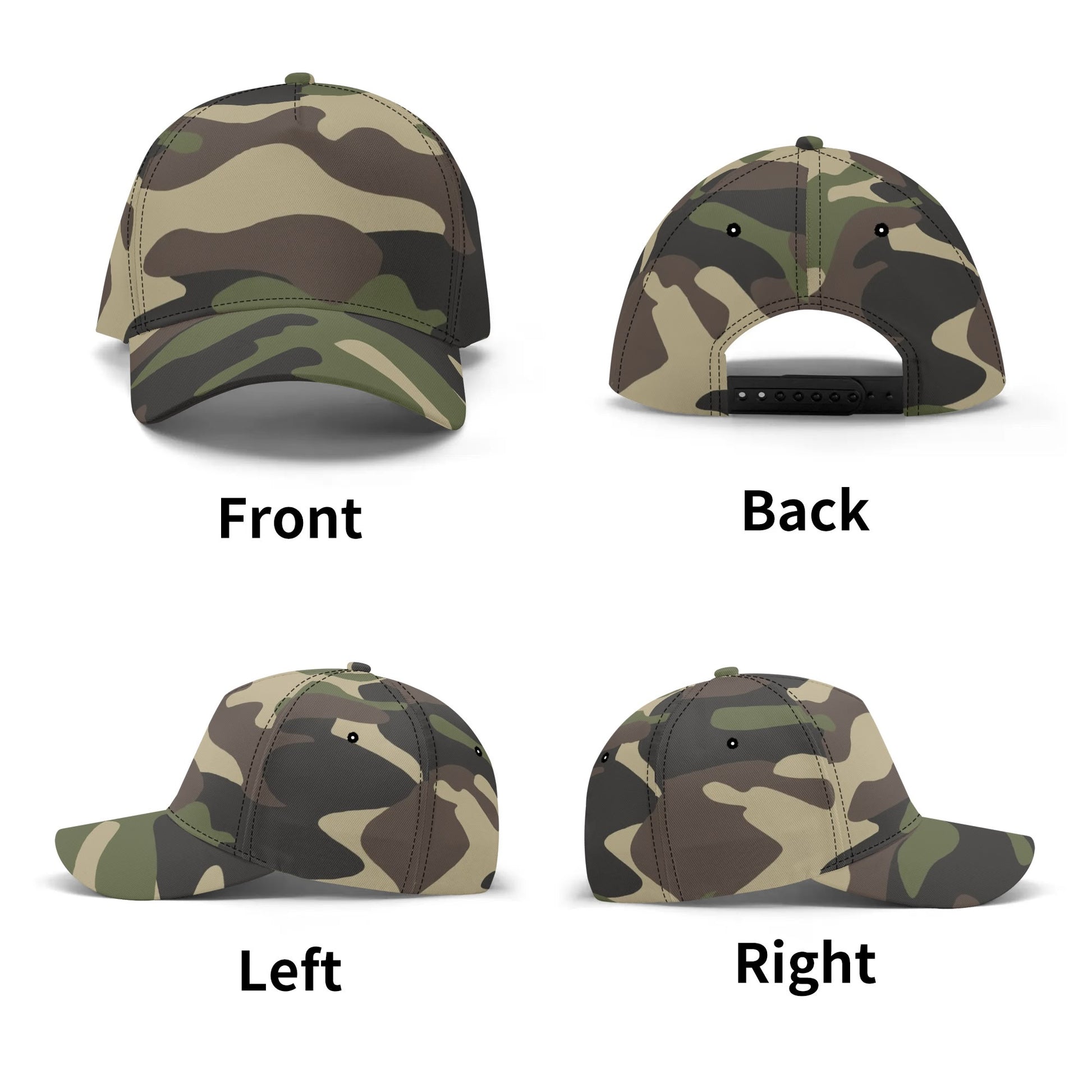 Camo Baseball Cap | Classic Green Camouflage