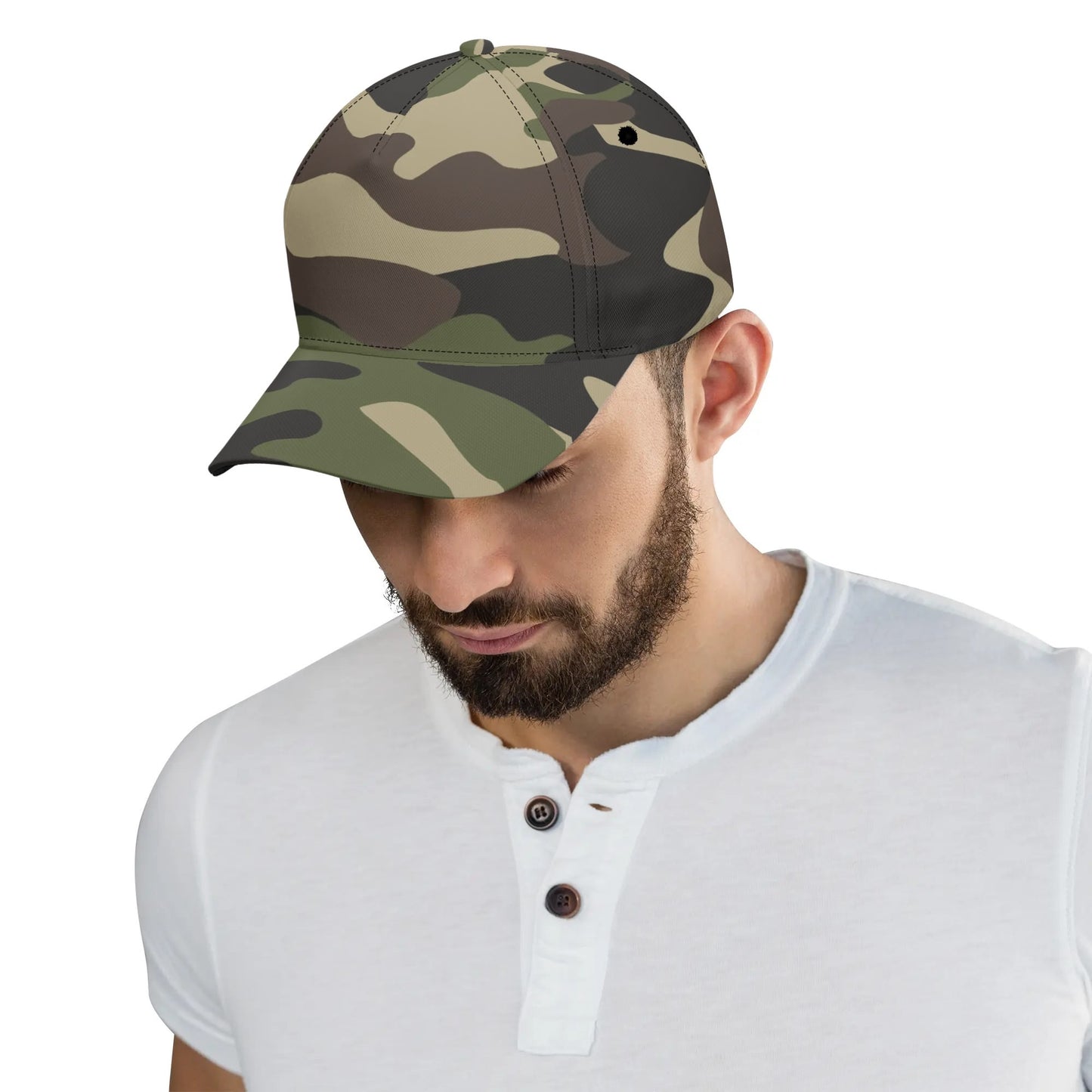 Camo Baseball Cap | Classic Green Camouflage