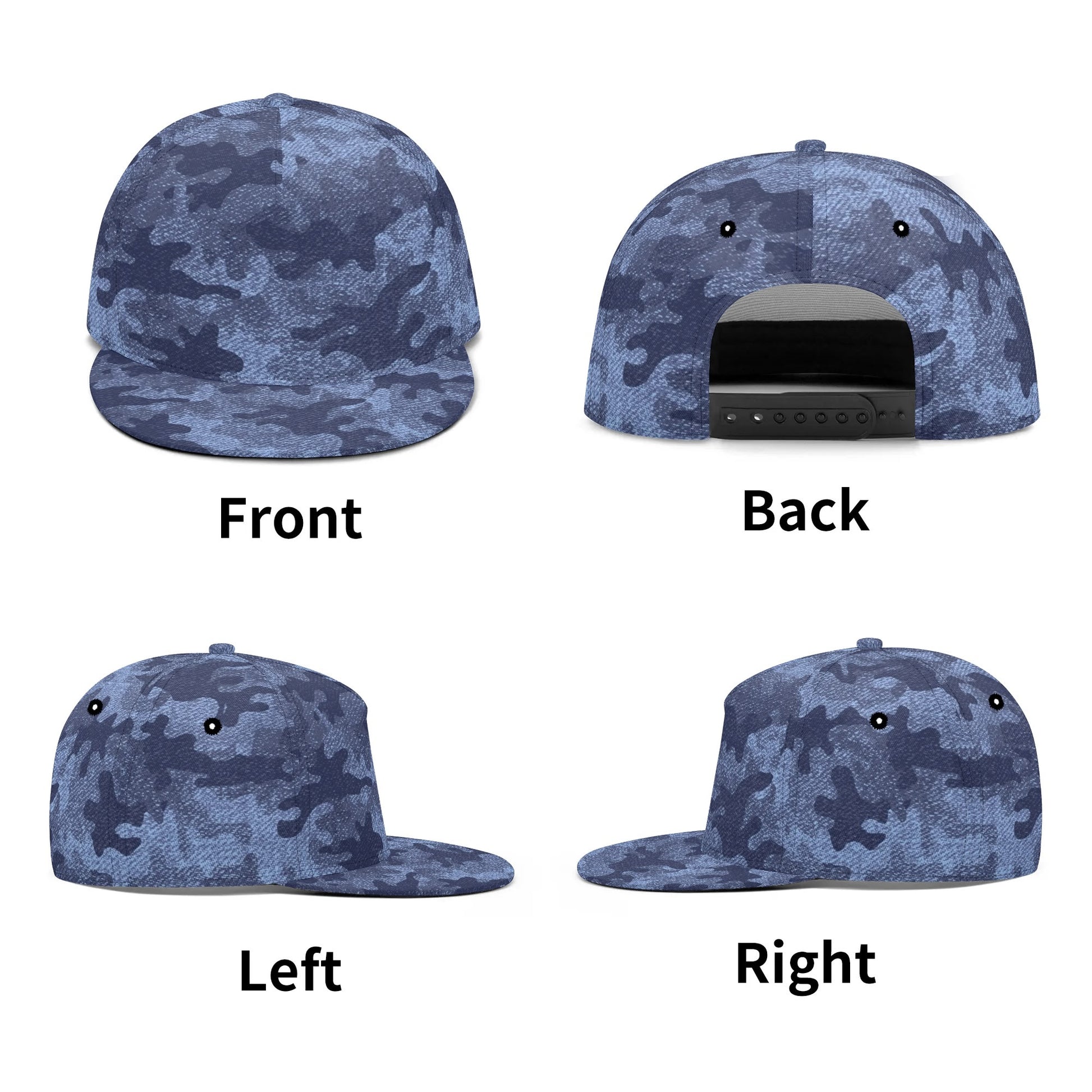 Camo Snapback | Denim Blue Camouflage