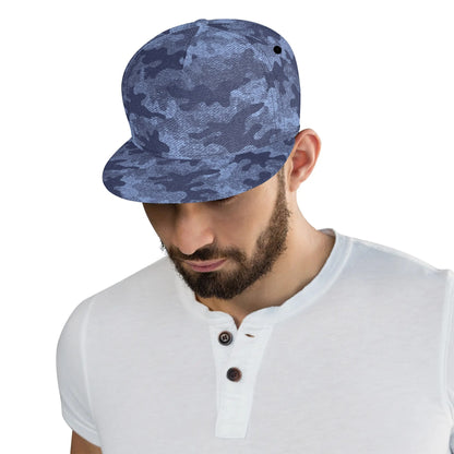 Camo Snapback | Denim Blue Camouflage