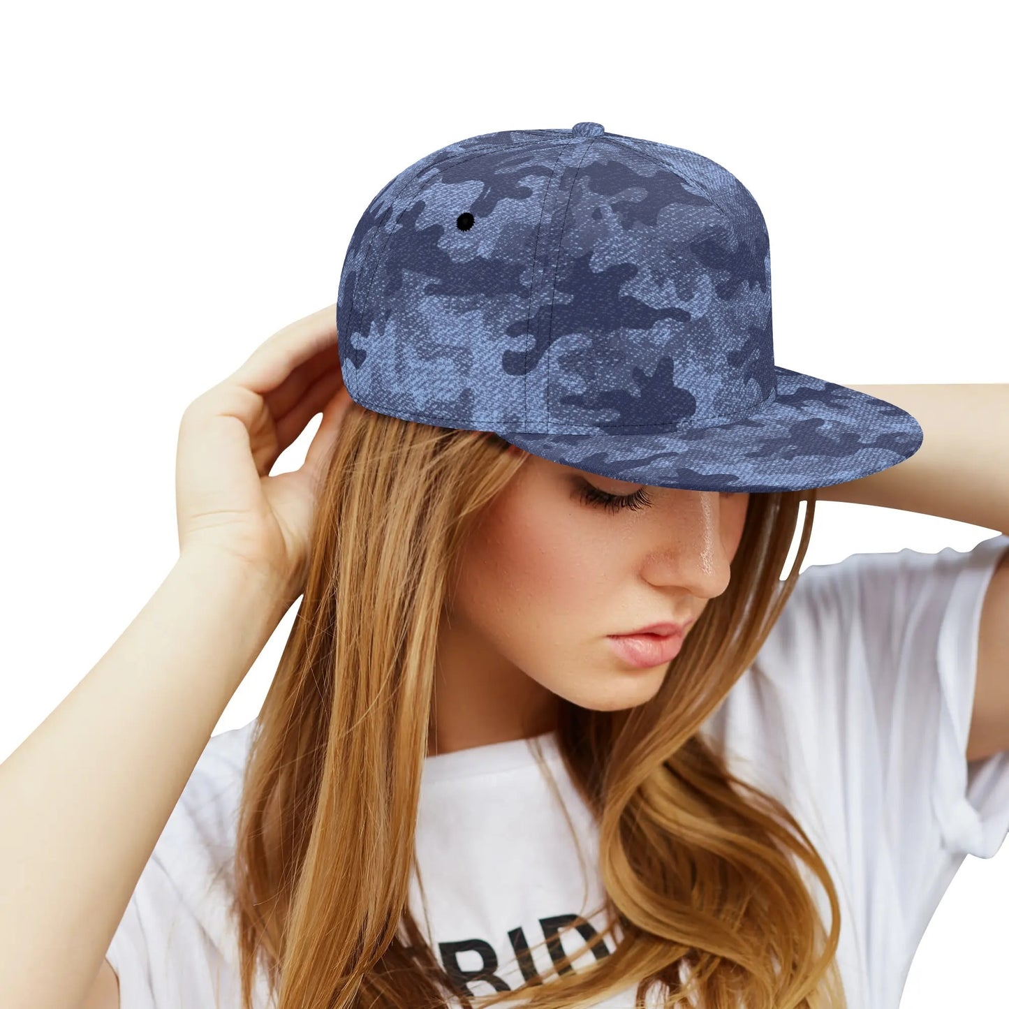 Camo Snapback | Denim Blue Camouflage