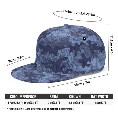 Camo Snapback | Denim Blue Camouflage