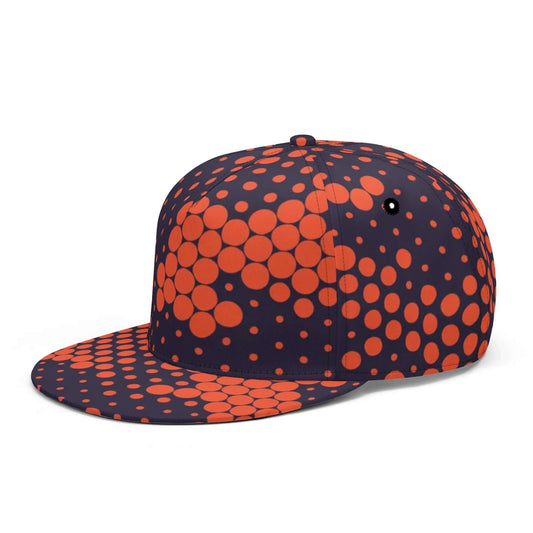 Camo Snapback | Orange & Blue Digital Camouflage