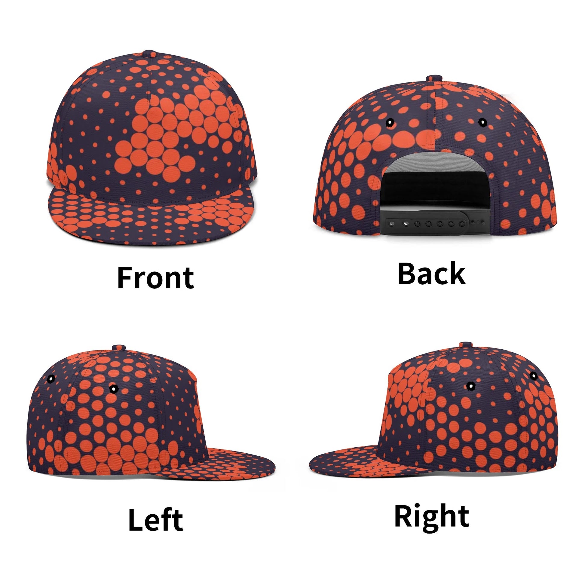 Camo Snapback | Orange & Blue Digital Camouflage