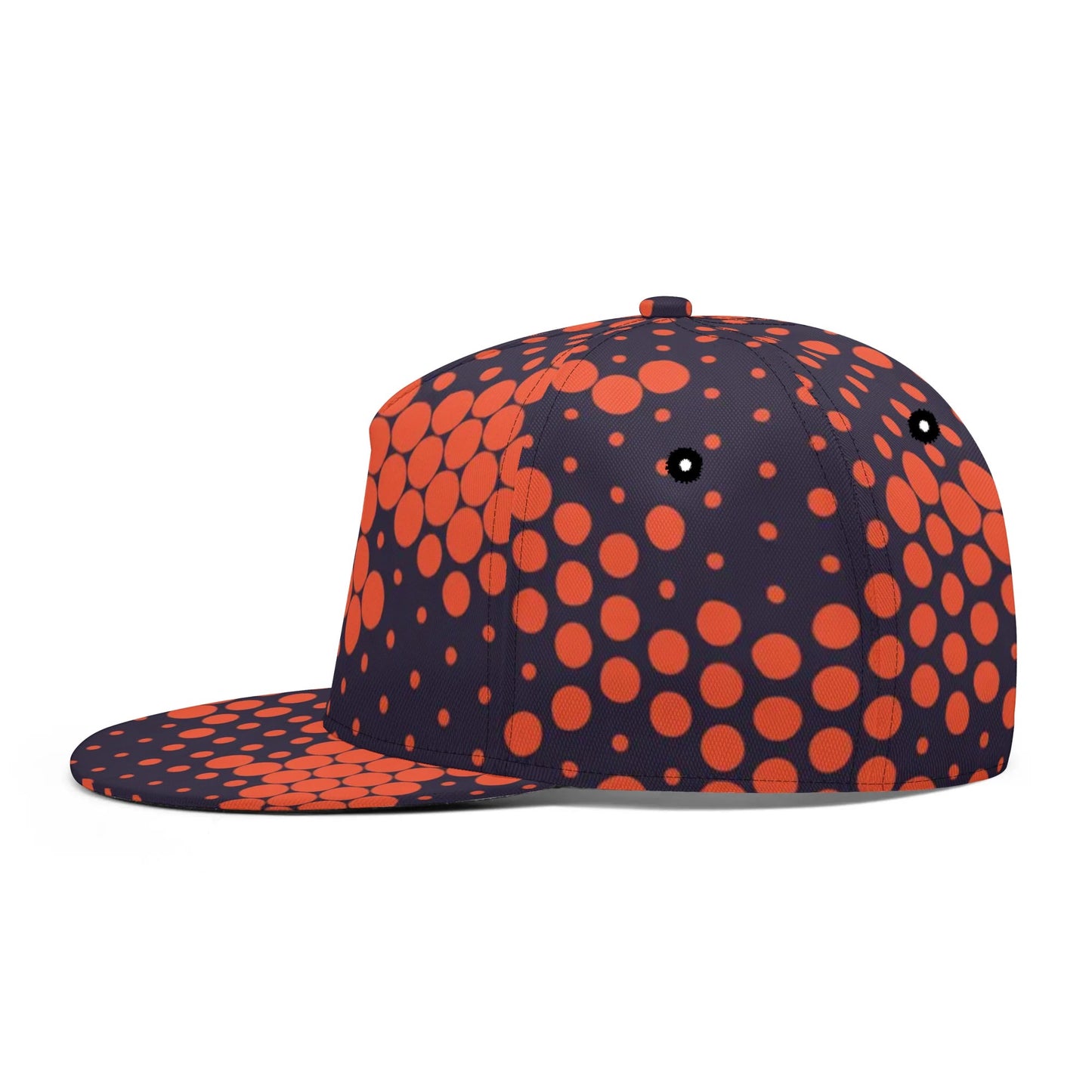 Camo Snapback | Orange & Blue Digital Camouflage