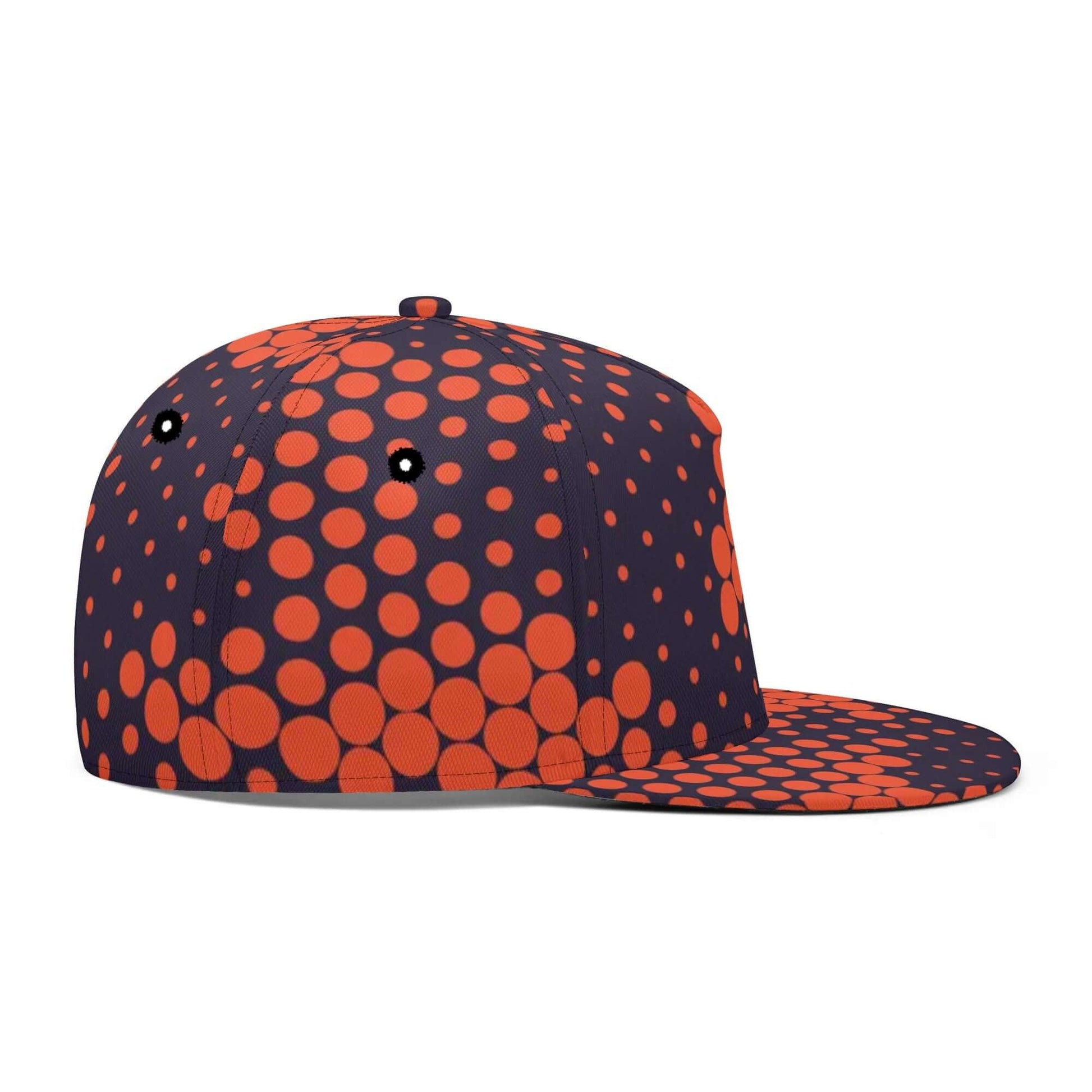 Camo Snapback | Orange & Blue Digital Camouflage