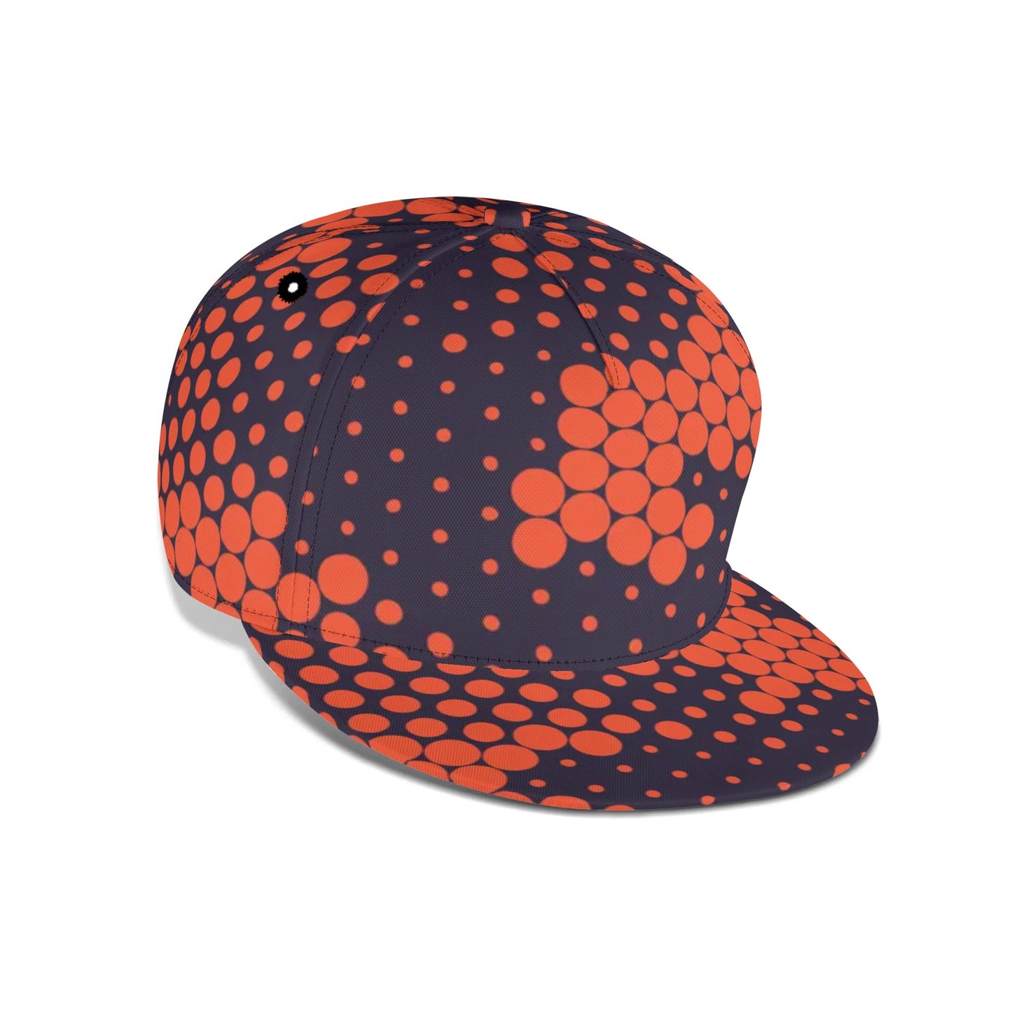 Camo Snapback | Orange & Blue Digital Camouflage