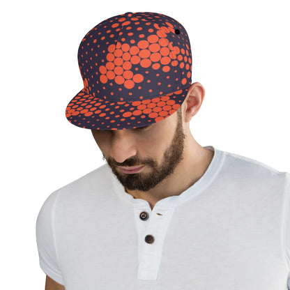 Camo Snapback | Orange & Blue Digital Camouflage