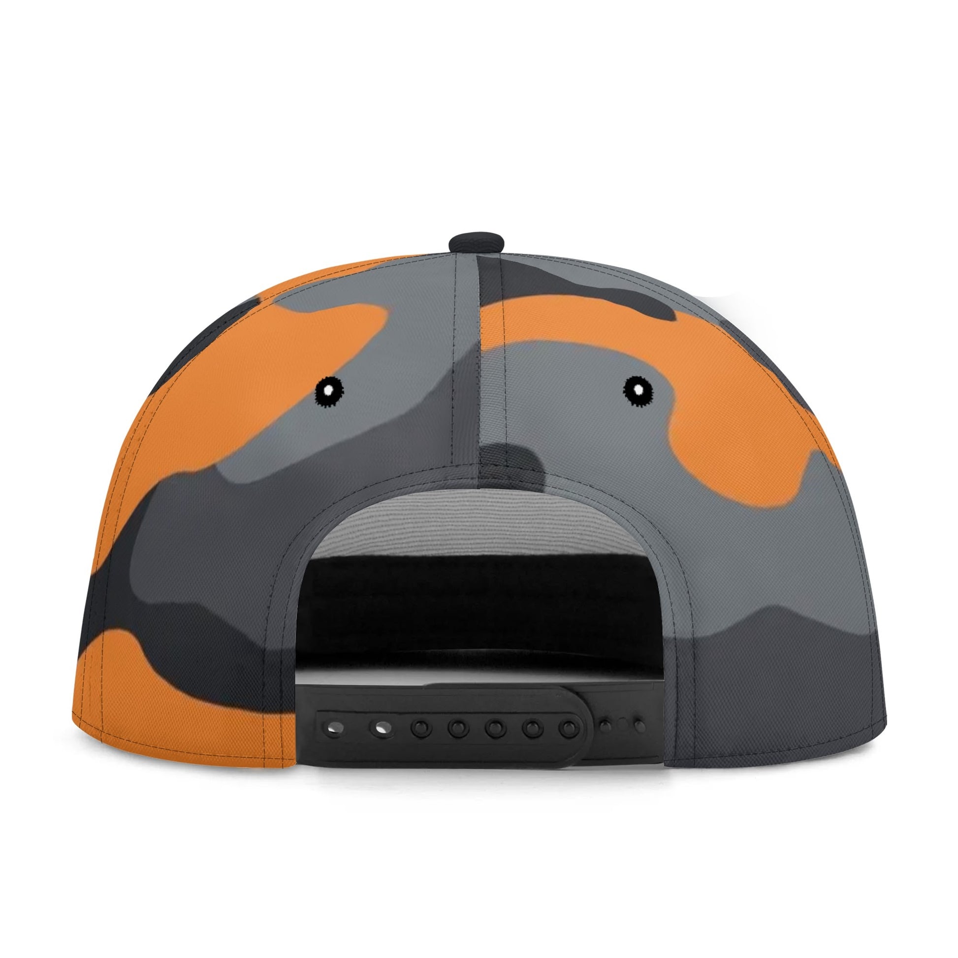 Camo Snapback | Orange, Gray & Black Camouflage