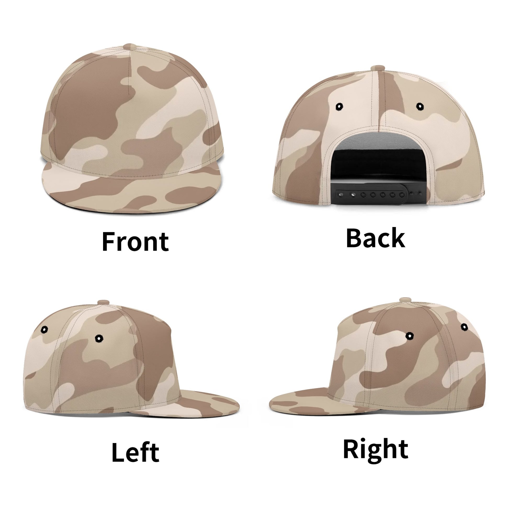 Camo Snapback | Desert Brown Camouflage