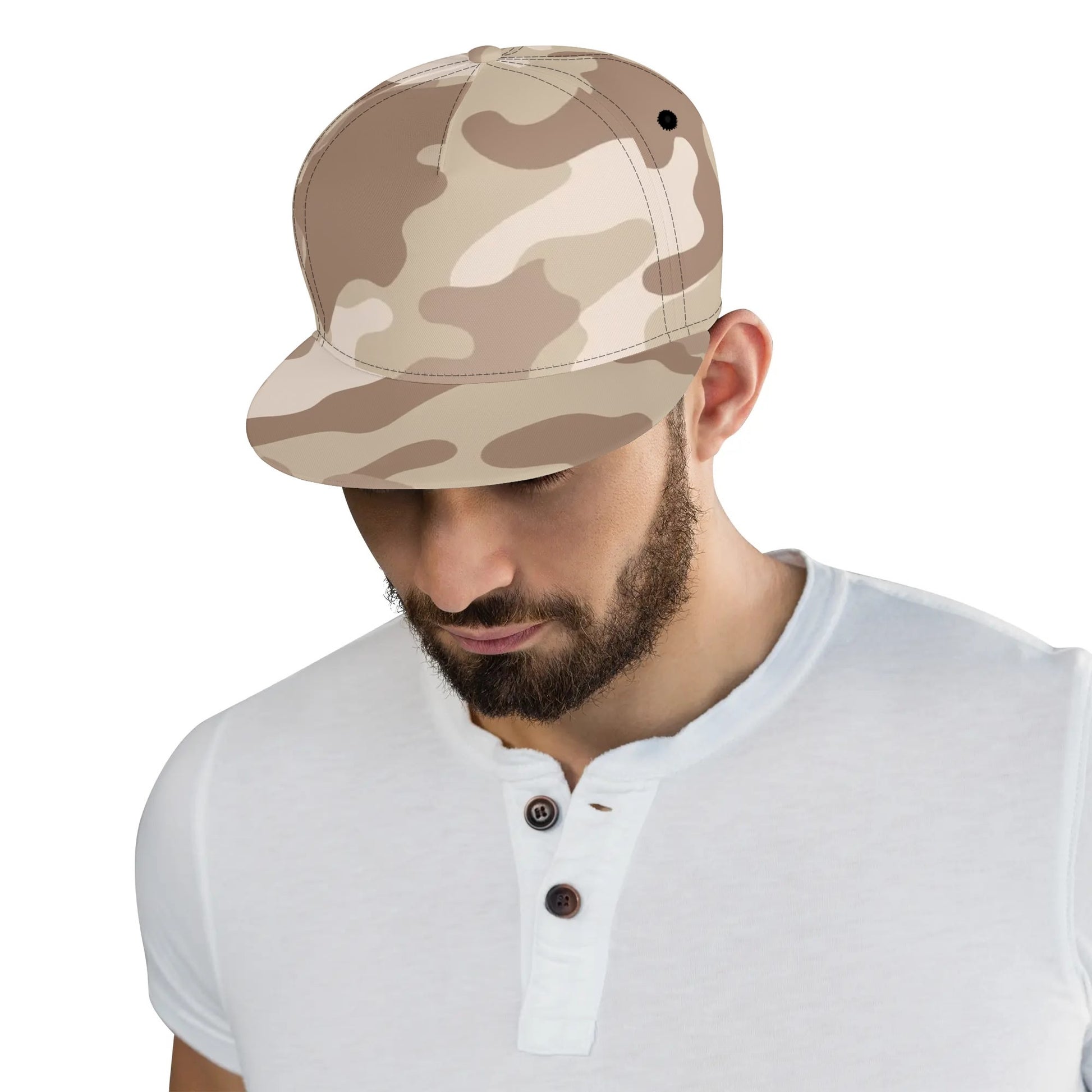 Camo Snapback | Desert Brown Camouflage