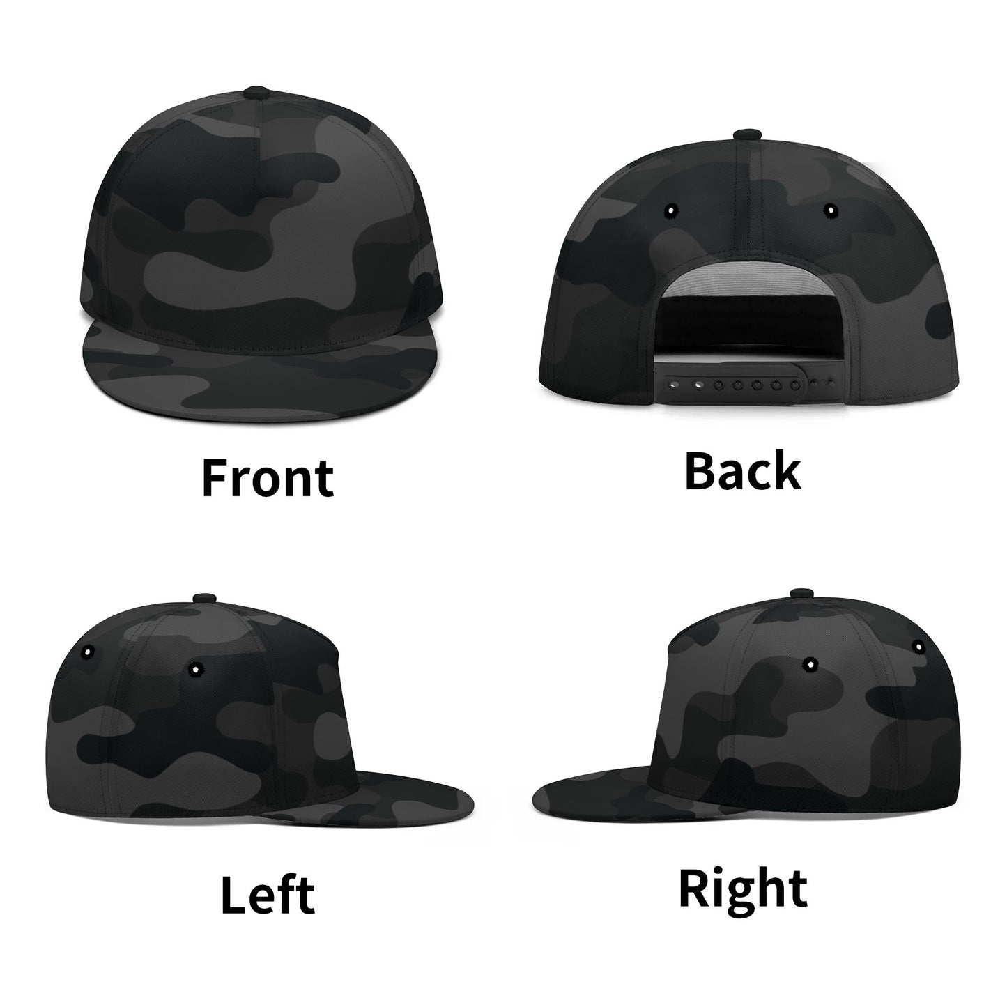 Camo Snapback | Black Camouflage