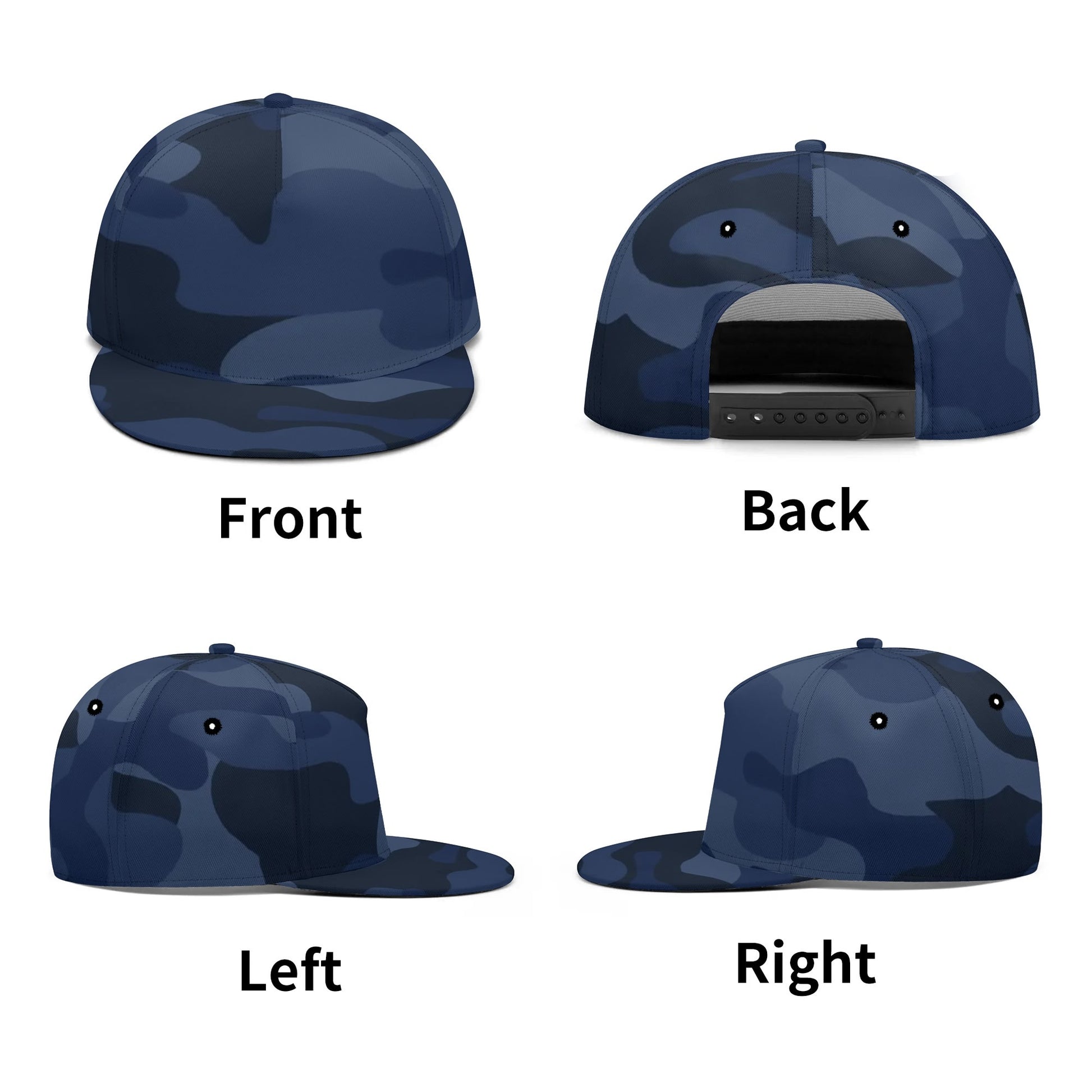 Camo Snapback | Deep Blue Camouflage