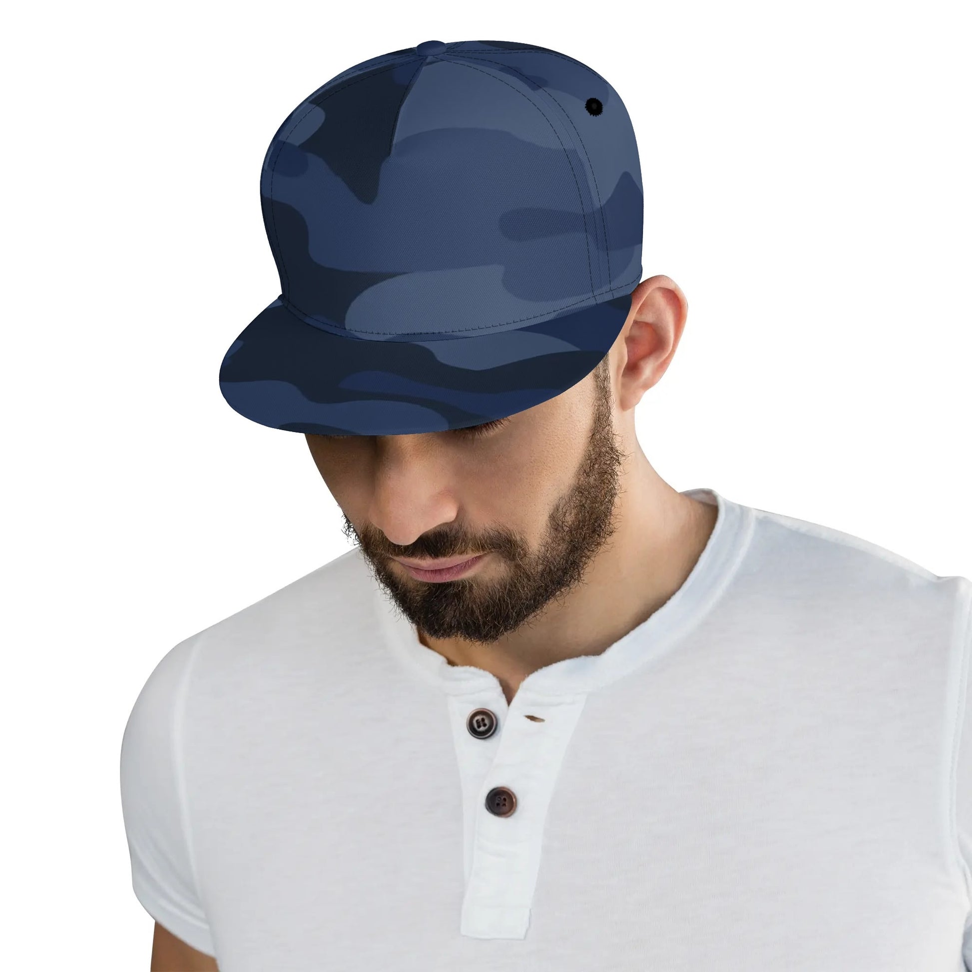 Camo Snapback | Deep Blue Camouflage