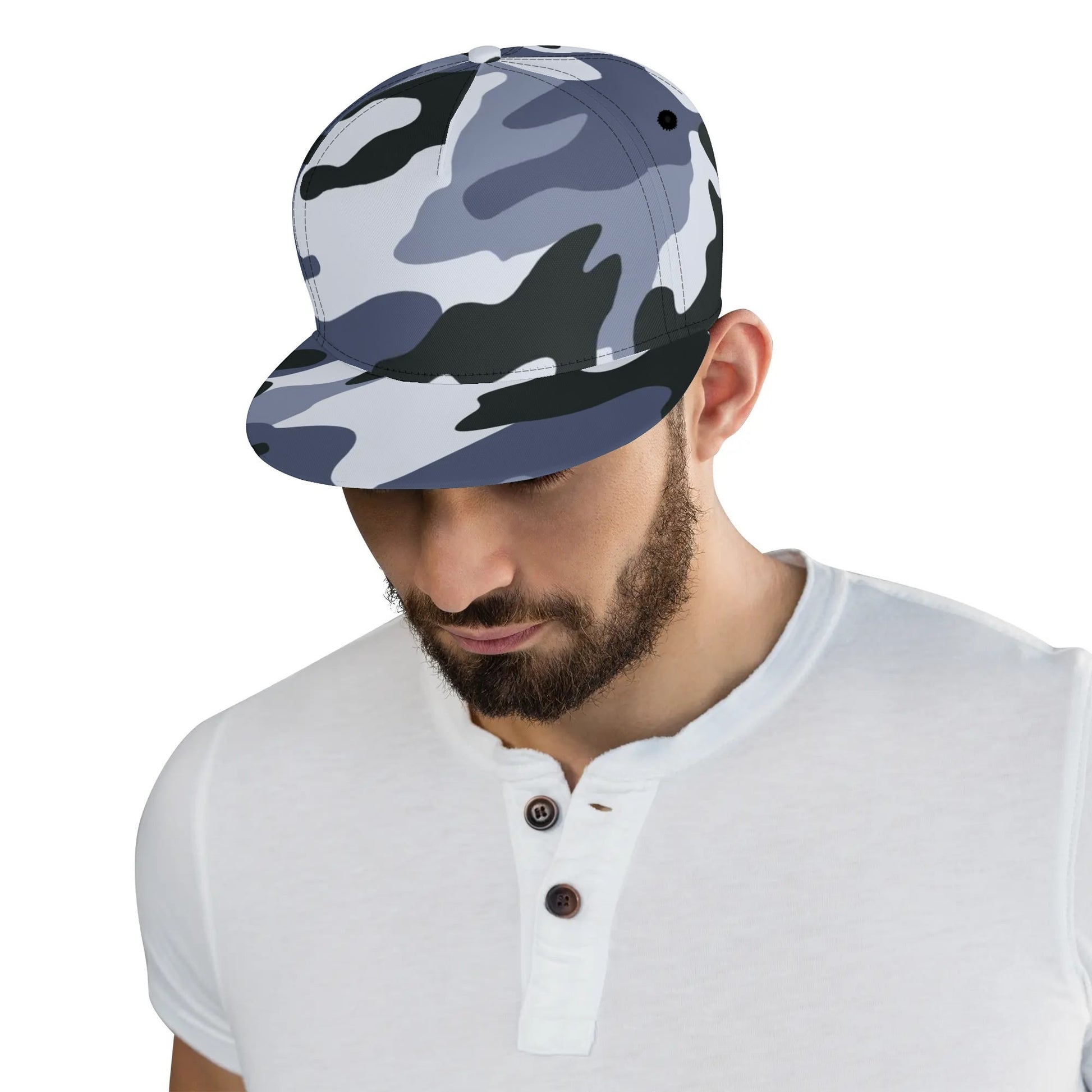 Camo Snapback | Light Blue Camouflage