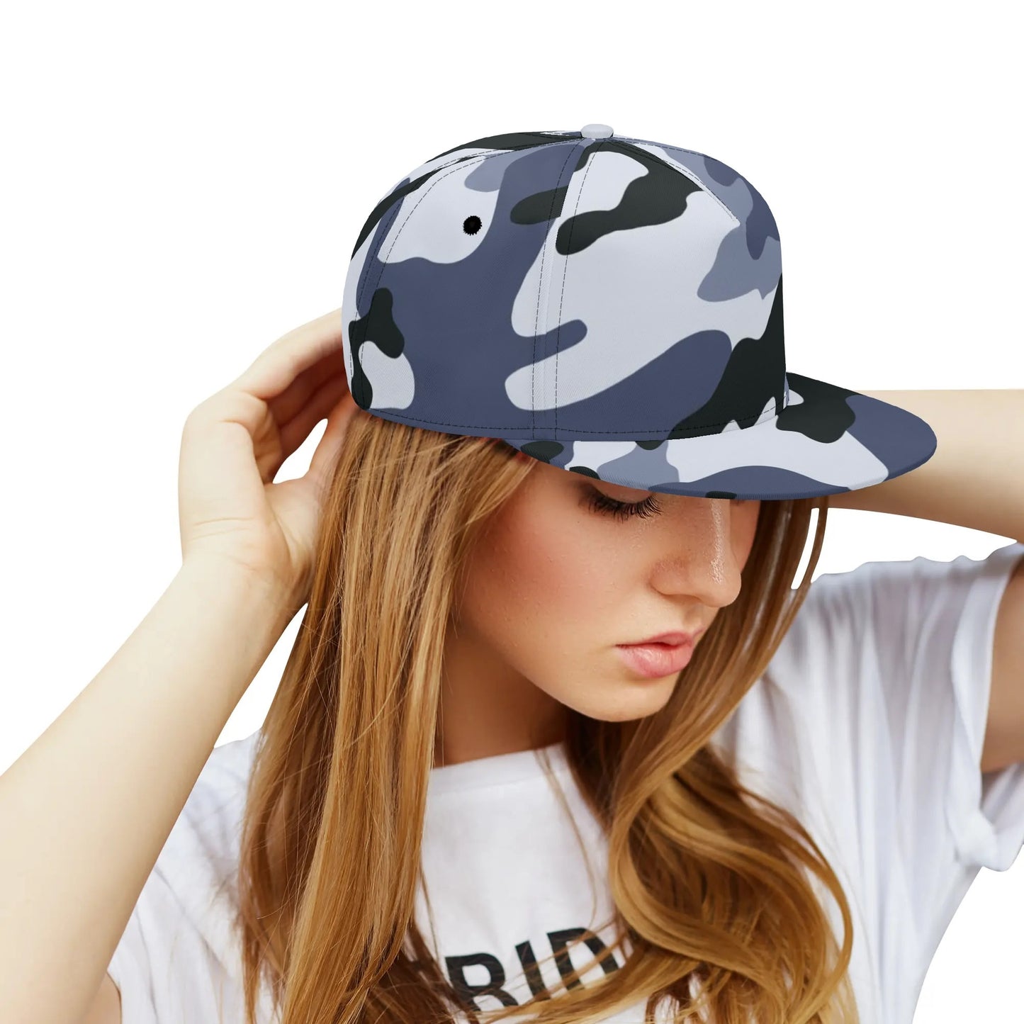 Camo Snapback | Light Blue Camouflage