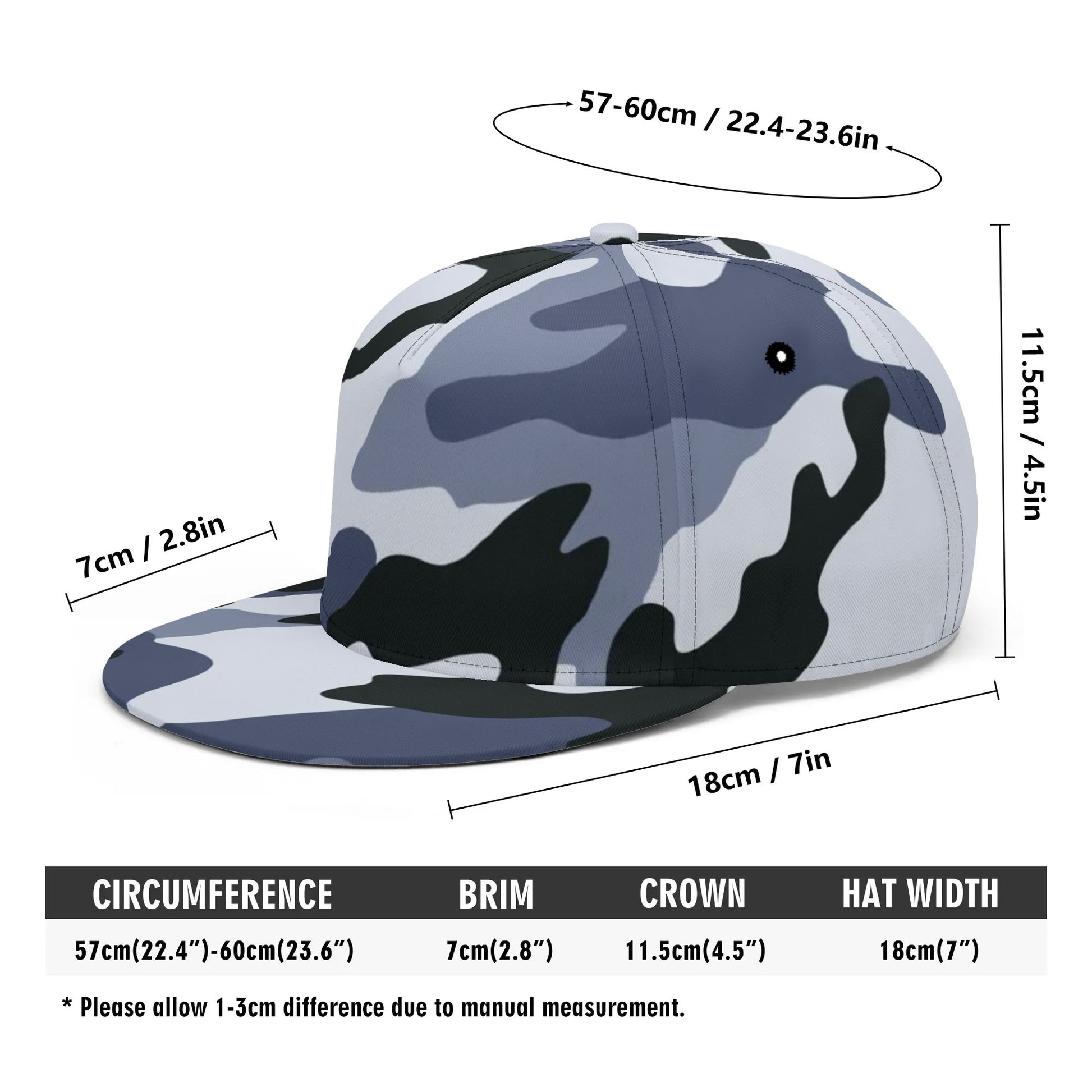 Camo Snapback | Light Blue Camouflage