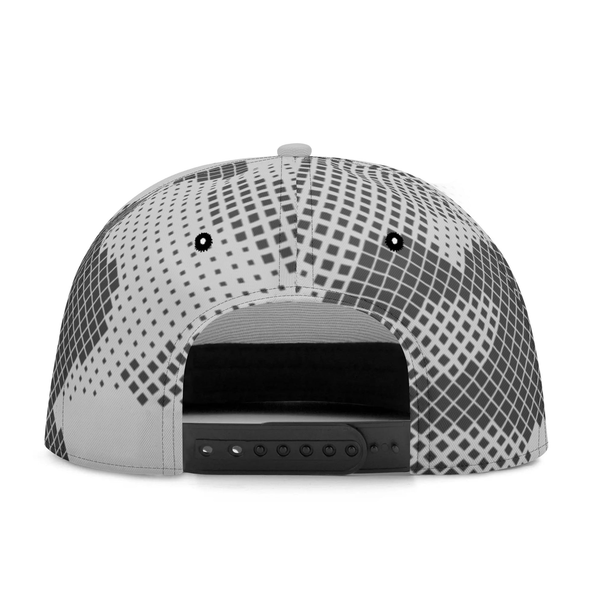 Camo Snapback | Black & White Digital Dotted