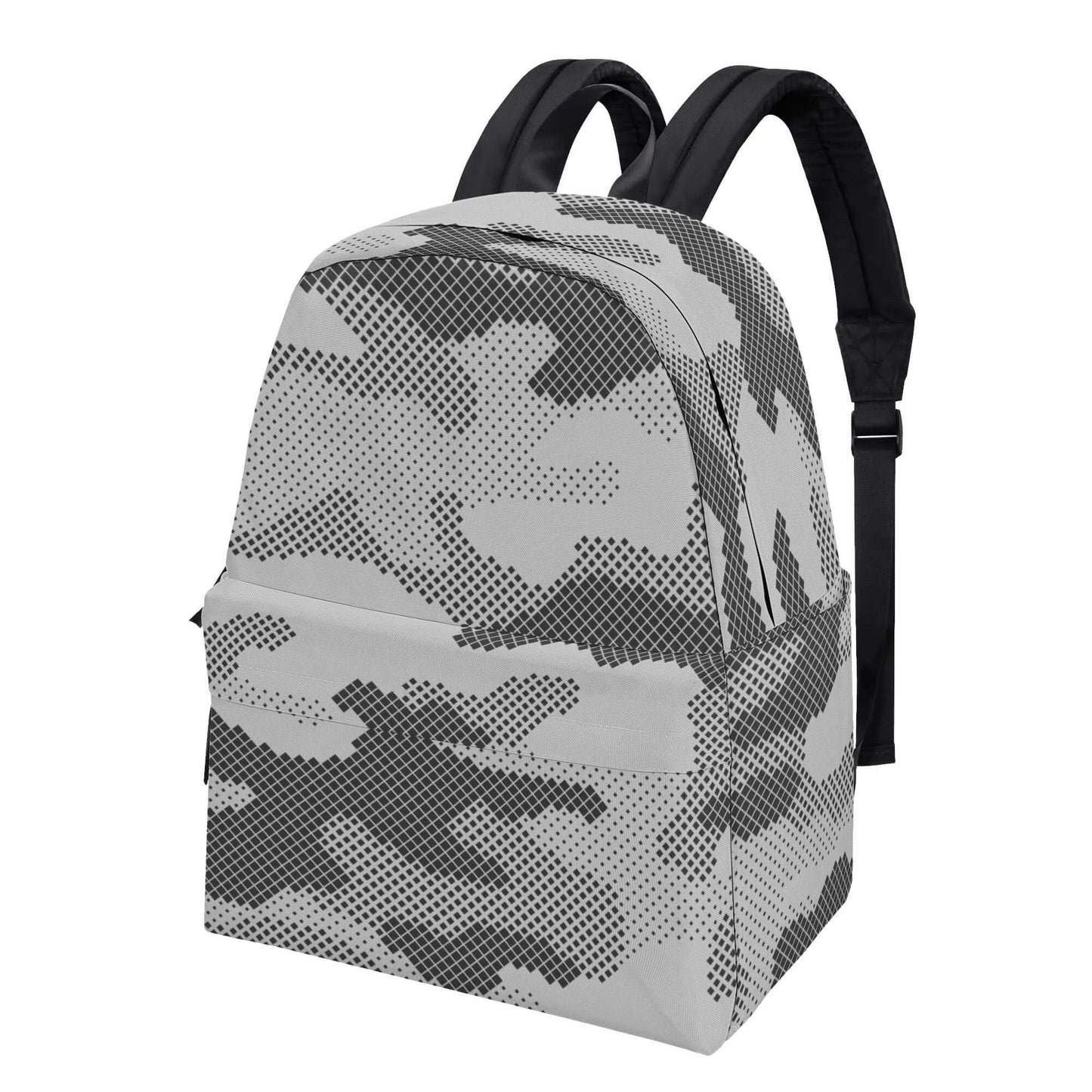 Camo Backpack | Black & White Digital Dotted