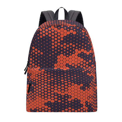 Camo Backpack | Orange & Blue Digital Camouflage