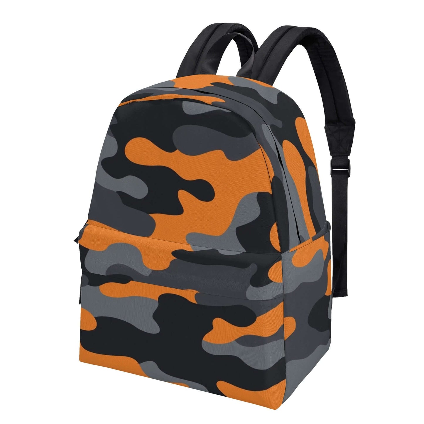 Camo Backpack | Orange, Gray & Black Camouflage