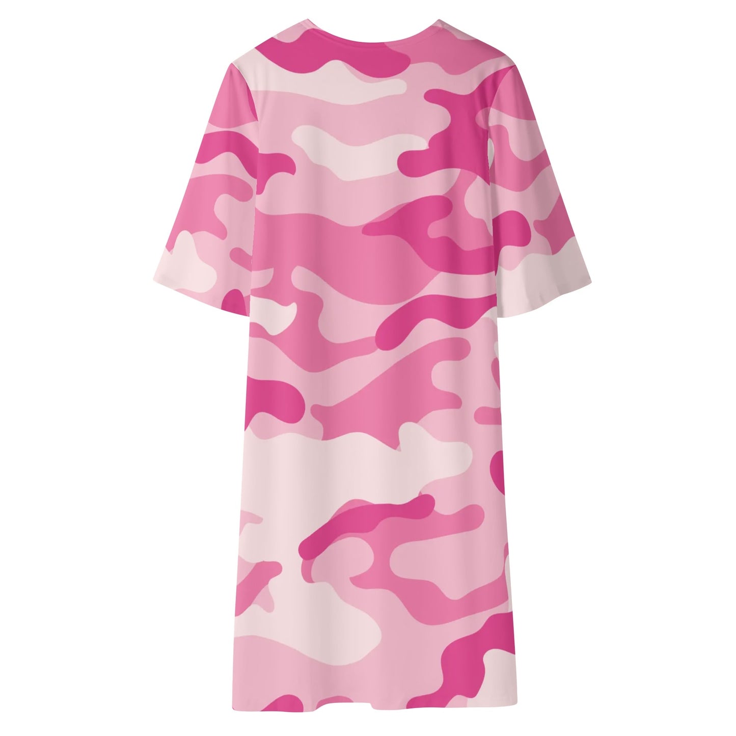 Camo Kimono | Lavender Pink Camouflage Half Sleeve