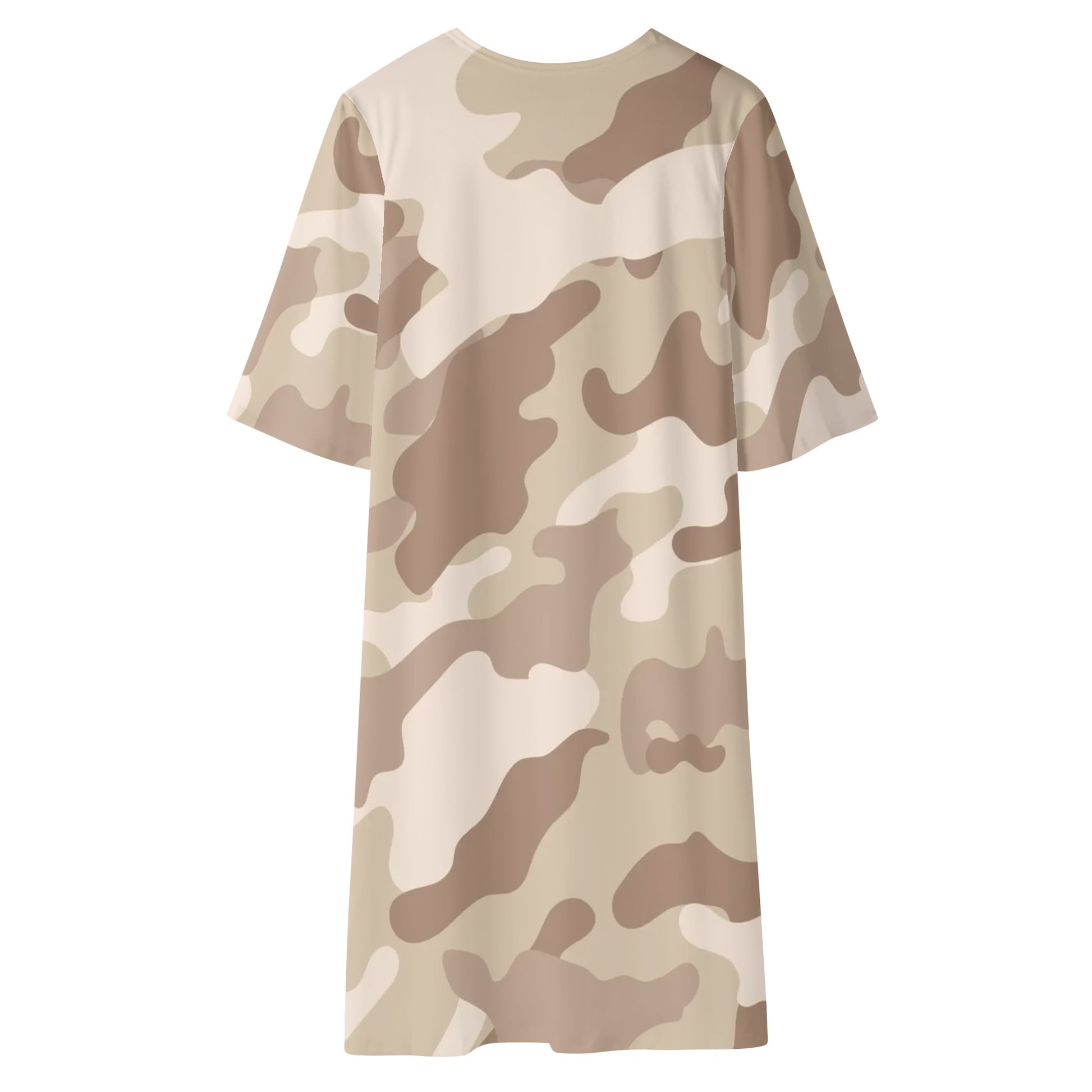 Camo Kimono | Desert Brown Camouflage Half Sleeve