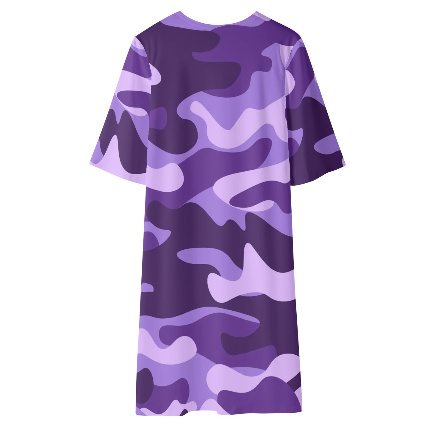 Camo Kimono | Purple, Blue & Mauve Camouflage Half Sleeve