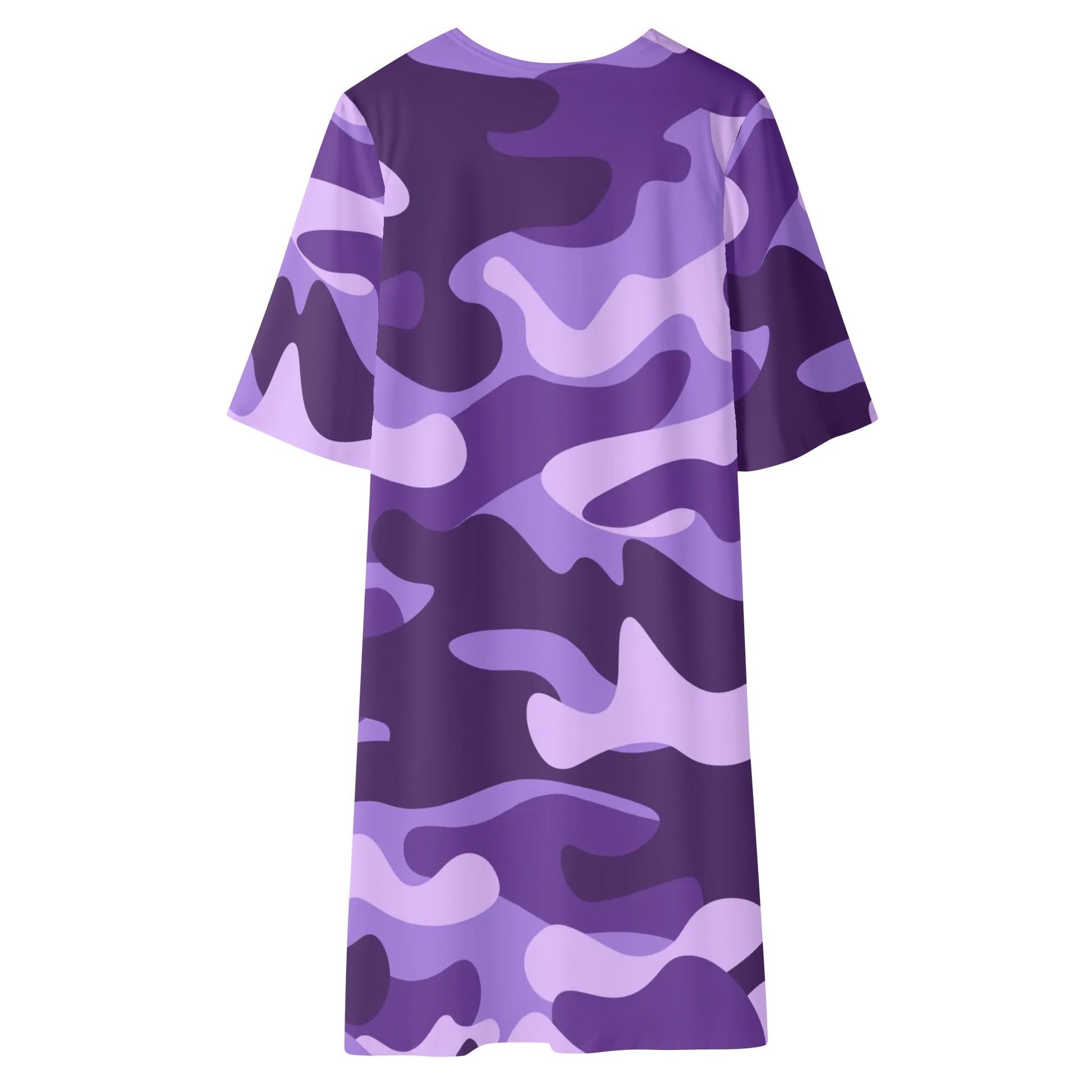 Camo Kimono | Purple, Blue & Mauve Camouflage Half Sleeve