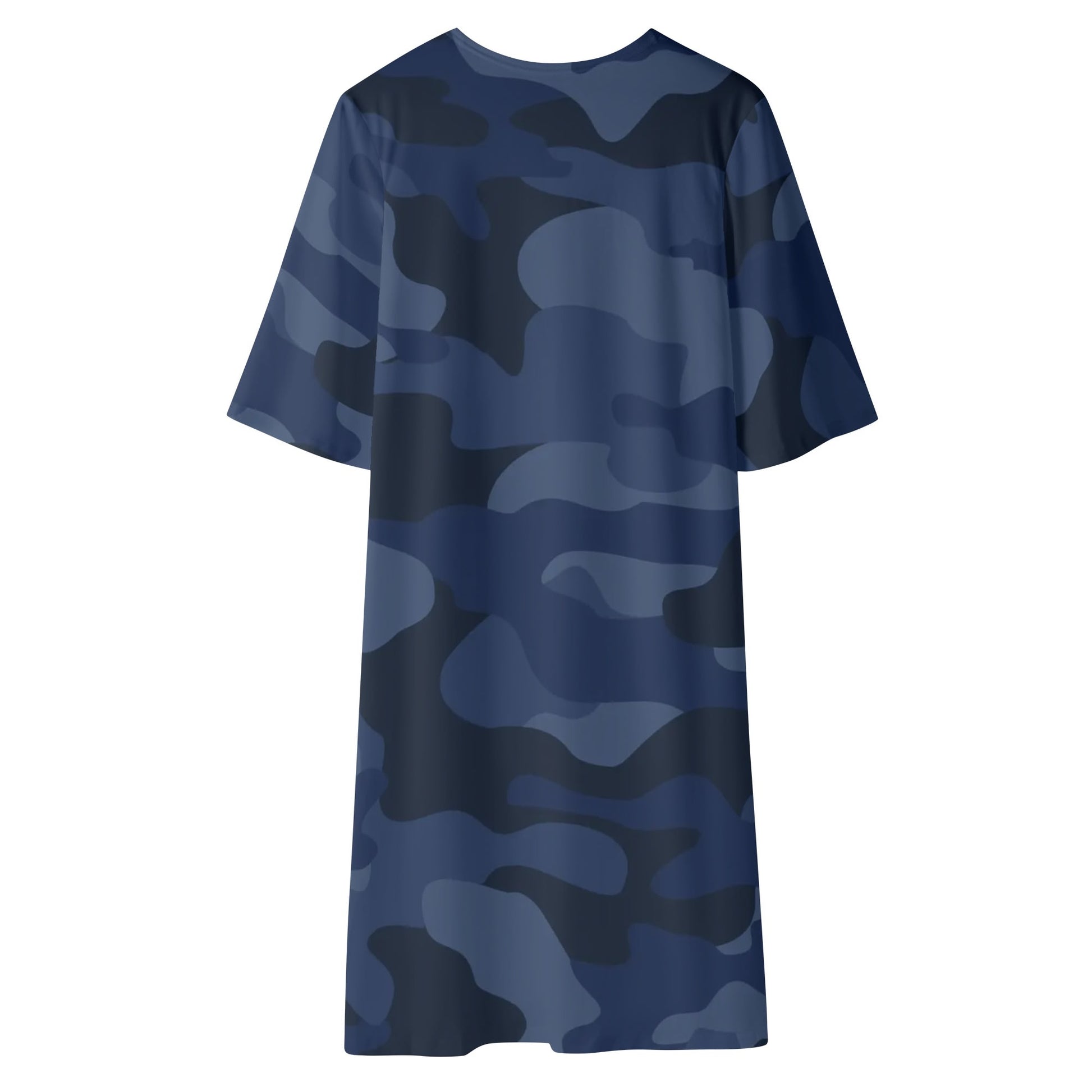 Camo Kimono | Deep Blue Camouflage Half Sleeve