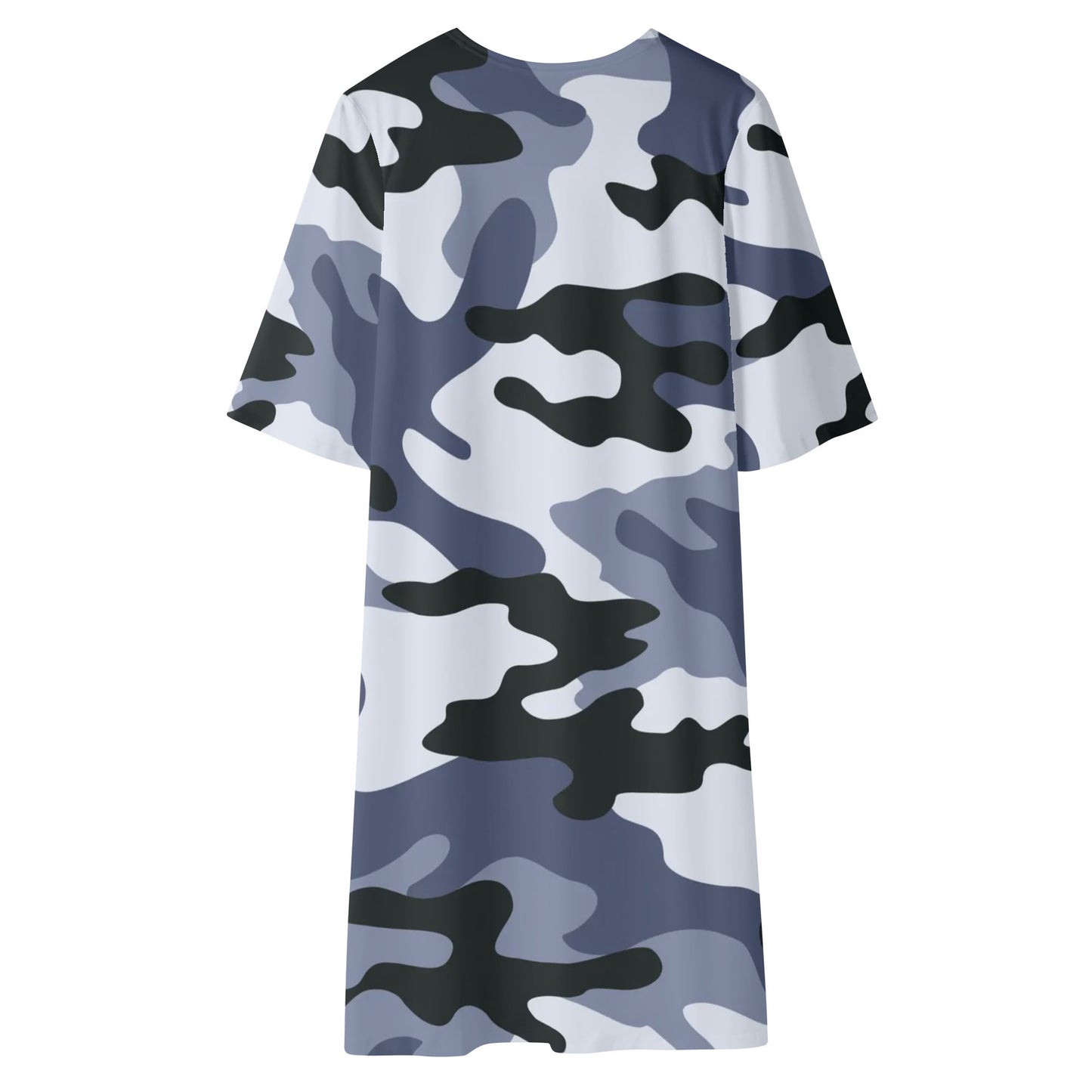 Camo Kimono | Light Blue Camouflage Half Sleeve