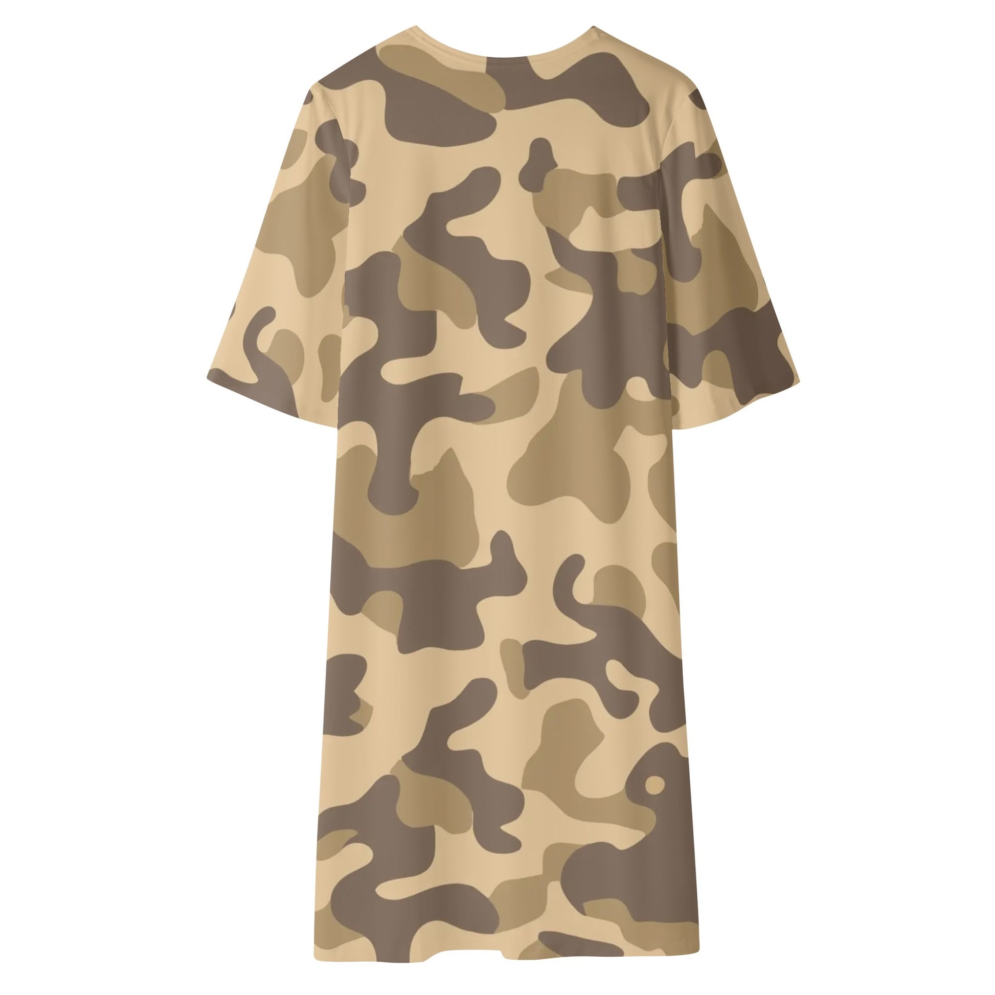 Camo Kimono | Khaki Camouflage Half Sleeve