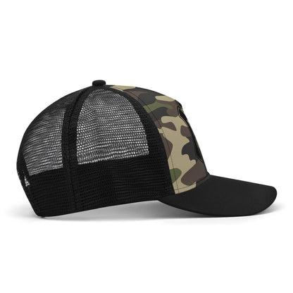 NY Camo Hat | Green Camouflage Mesh Trucker Cap