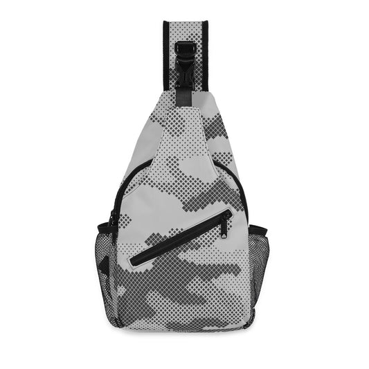 Camo Bag | Black & White Digital | Chest Crossbody