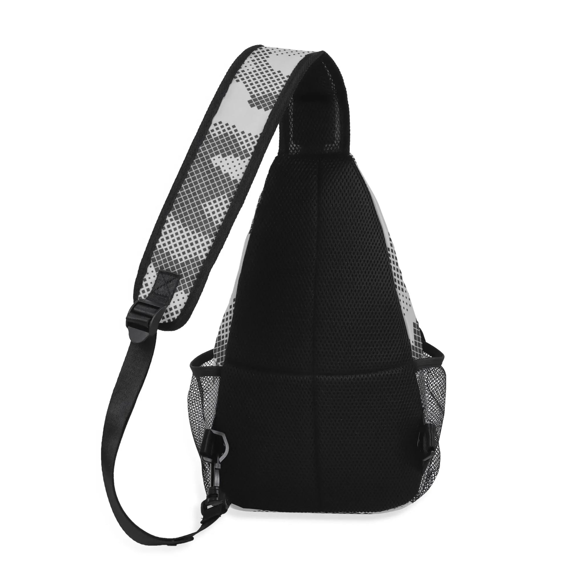 Camo Bag | Black & White Digital | Chest Crossbody