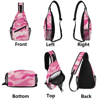 Camo Bag | Lavender Pink Camouflage | Chest Crossbody