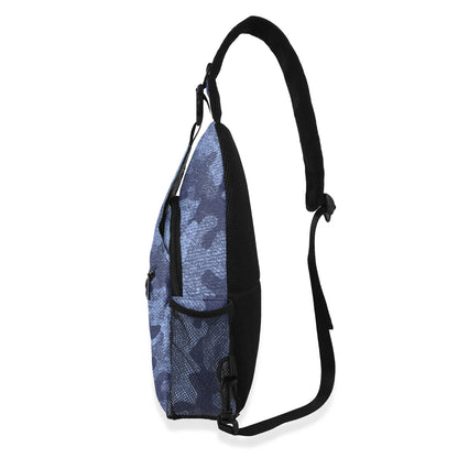 Camo Bag | Denim Blue Camouflage | Chest Crossbody