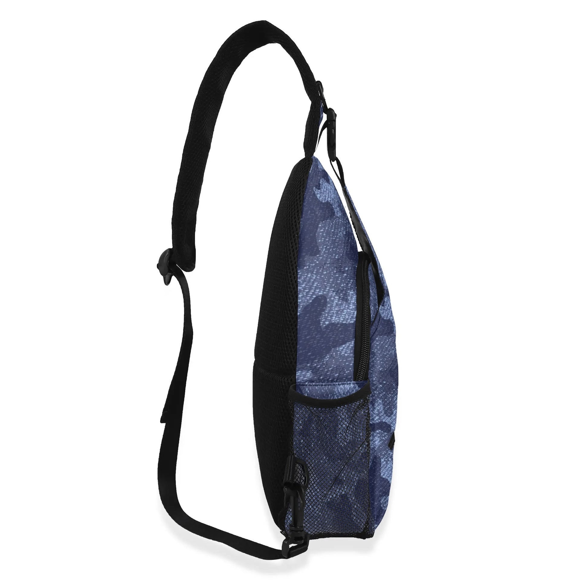 Camo Bag | Denim Blue Camouflage | Chest Crossbody