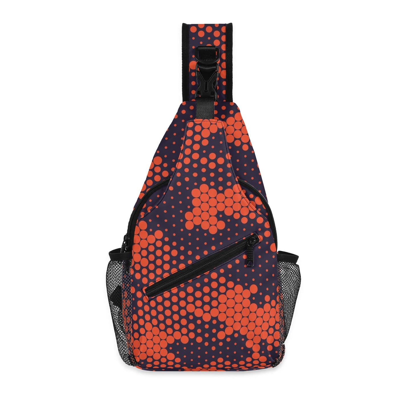 Camo Bag | Orange & Blue Digital Camouflage | Chest Crossbody